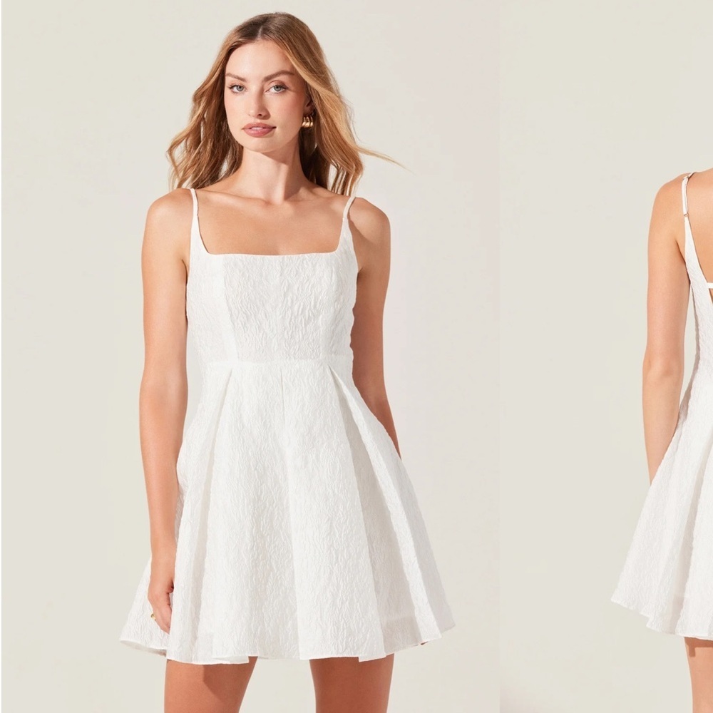 ASTR the Label Jacquard pleated mini dress-NWT Sz small